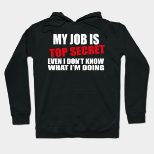 my job is top secret Hoodie